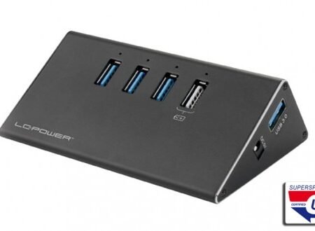 HUB LC Power LC-HUB-ALU-2B-4 USB3.0 Aluminium