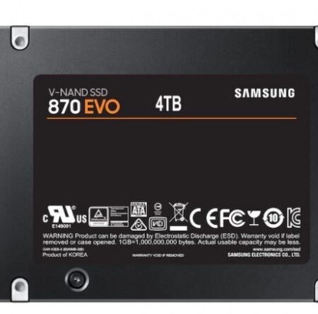 SSD 2.5" SATA 4TB Samsung 870 EVO 560/530MBs, MZ-77E4T0B/EU