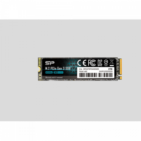 SSD M.2 NVMe Silicon Power A60 Gen 3 256GB, 2100MB/s/1200MB/s SP256GBP34A60M28