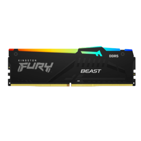 RAM DDR5 32GB 5200MT/s Kingston Fury Beast RGB Black KF552C40BBA-32