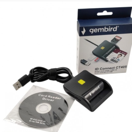 USB Smart Card Reader Gembird CRDR-CT405 Licna karta/saobracajna/sd/tf/sim