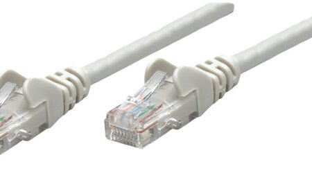 LAN UTP kabl intellinet 737302 Cat5e CCA//Sivi/0,25m