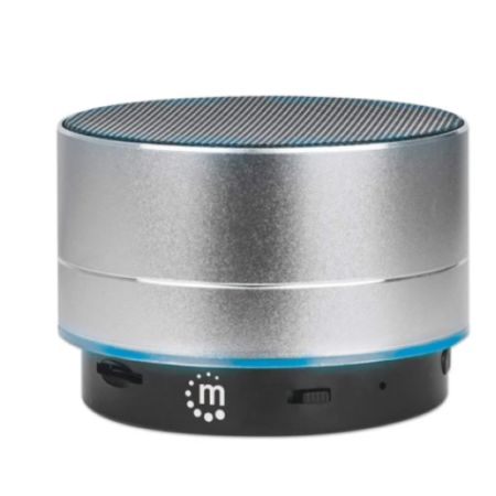 Bluetooth zvučnik Manhattan 165327 LED, 3W metalic