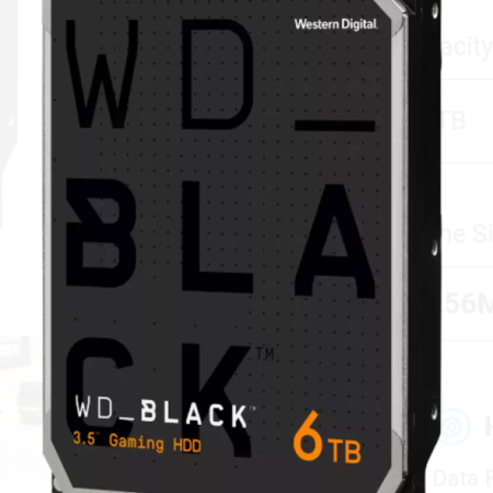 HDD WD 6TB WD6004FZWX 7200RPM 128M Black