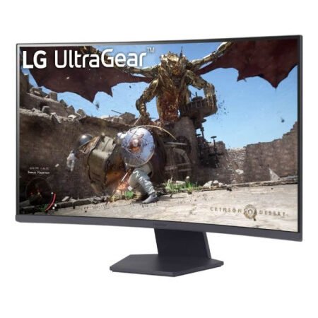 Monitor 31.5" LG 32GS60QC-B VA 2560x1440/180Hz/1ms/2xHDMI/DP/zakrivljeni/Tilt