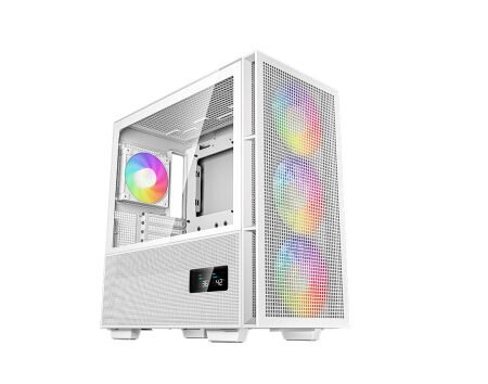 Kućište DeepCool CH560 DIGITAL BELO, R-CH560-WHAPE4D-G-1