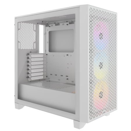 Kućište Corsair 3000D RGB AIRFLOW Mid-Tower White, CC-9011256-WW