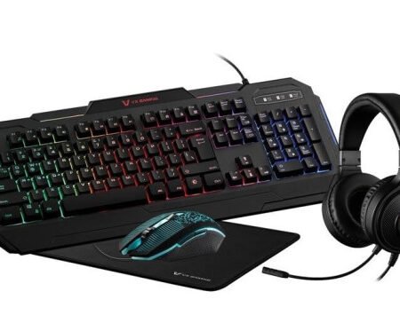 Tastatura + miš + podloga + slušalice USB Volkano VX Herac VX-147-BK[V3] US crna