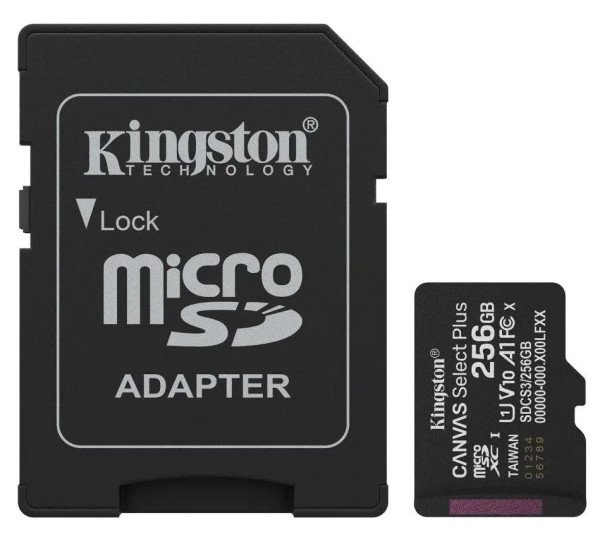 Micro SD Kingston 256GB SDCS3/256GB + adapter