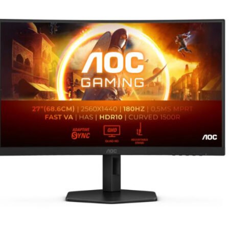 Monitor 27" AOC CQ27G4X IPS 2560 x 1440/180Hz/0,5ms/2xHDMI/DP/Tilt/Swiwel