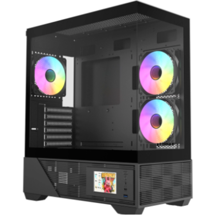 Kućište Raidmax Infinita i803 ARGB Black LCD Ekran, i803BF
