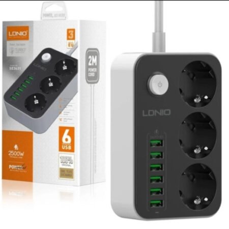 Produžni kabl LDNIO SE3631 3xšuko/6xUSB/2m