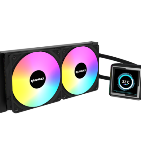 CPU hladnjak Raidmax INFINITA LM240 ARGB LCD 2.73" Black, LM240BK