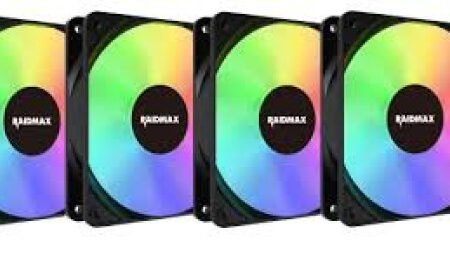 Ventilator 4x 120mm kit Raidmax Black Infinity ARGB , NV-X120FBDC4