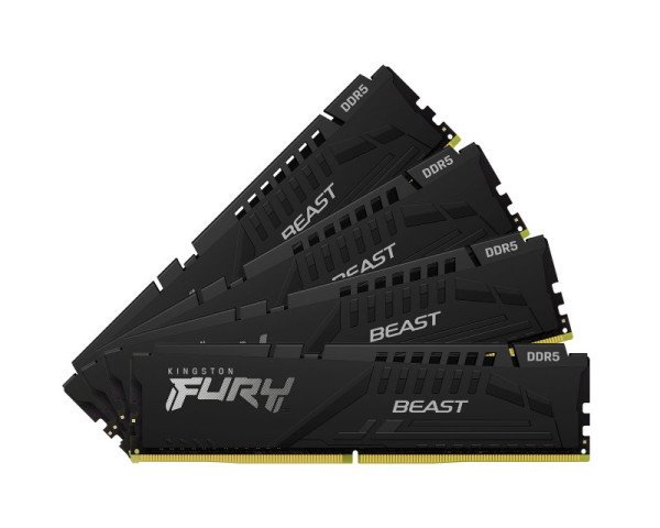 RAM DIMM DDR5 128GB (4x32GB) 5200MHz Kingston Fury Beast KF552C40BBK4-128