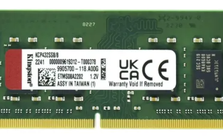 RAM SODIMM DDR4 8GB 3200MHz Kingston KCP432SS6/8