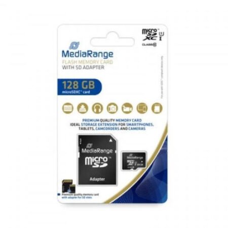 Micro SD Mediarange Germany 128GB SDXC UHS-1 MR945 + adapter