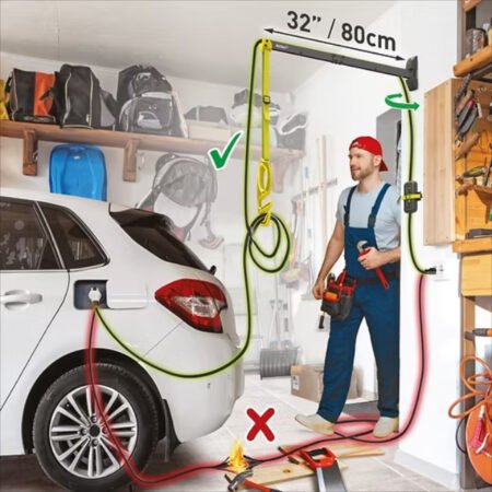 EV80WM zidni nosač kabla za punjenje električnih vozila 80cm