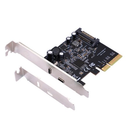 PCI-Express kontroler 3.0 x 4 na USB 3.2 TipC + 20W QuickCharge port