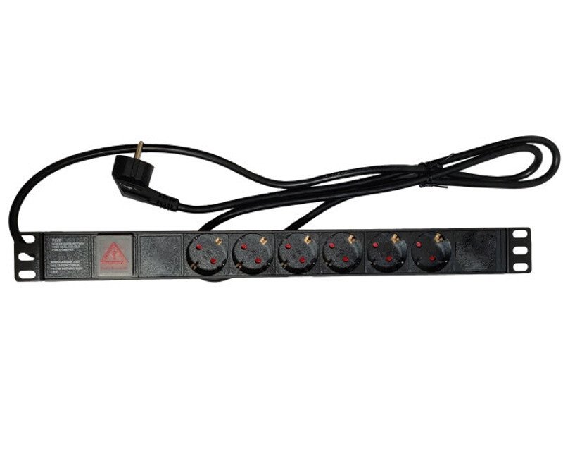 Napojna letva 19 inča, 6 mesta, 16A