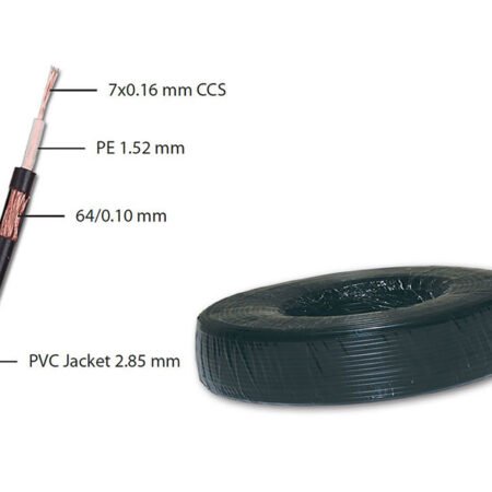 Kabl RG174+2x0.5 CU 100m STAR