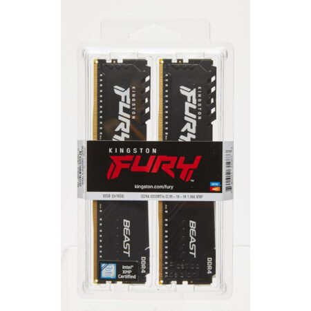 DIMM DDR4 16GB (2x8GB kit) 3600MT/s KF436C17BBK2/16 Fury Beast Black