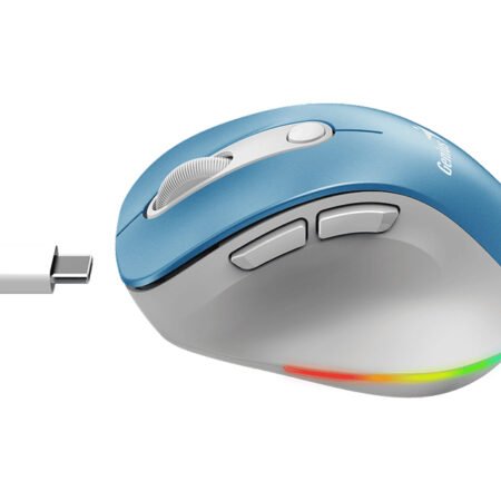 Ergo 9000S Pro Light Blue USB Bežični plavi miš