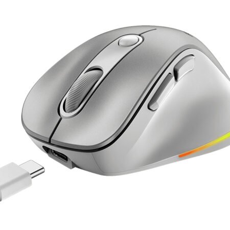 Ergo 9000S Pro Silver USB Bežični sivi miš