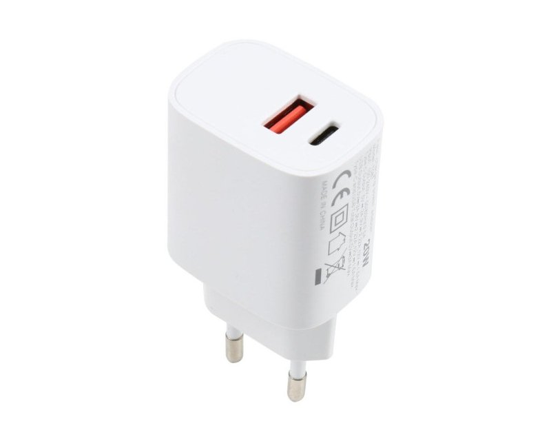 Strujni Fast punjac 1xUSB A+1xTIP C 20W