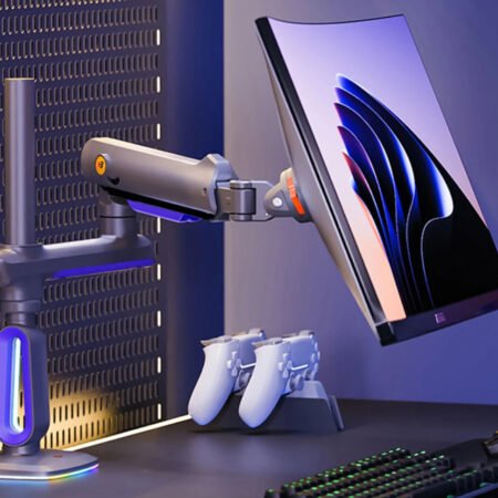 G80 Gaming stoni nosač za monitor mat crni