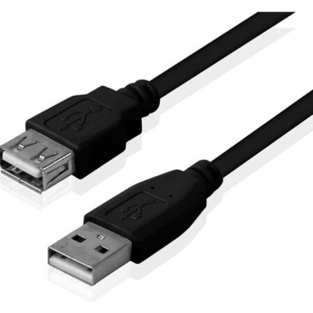 Kabl USB A - USB A M/F (produžni) 5m crni