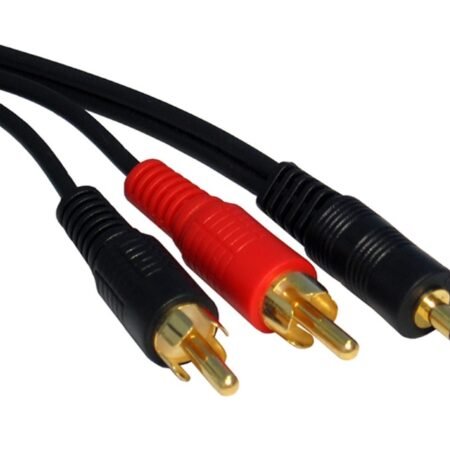 Kabl audio 3.5mm - 2xRCA 1.5m crni