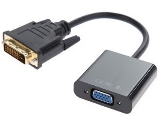 Adapter-konvertor DVI-D (M) - VGA (F) crni