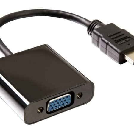 Adapter HDMI (M) - VGA D-sub (F) crni