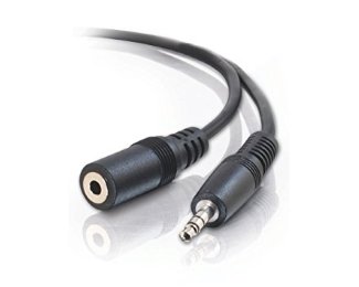 Kabl audio 3.5mm - 3.5mm M/F (produžni) 3m crni