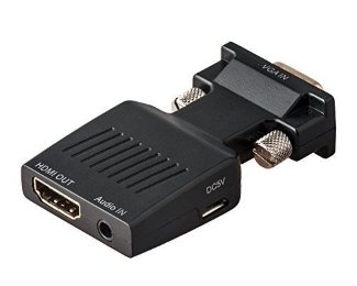 Adapter-konvertor VGA (M) - HDMI (Ž) plug in