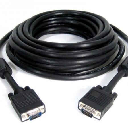 Kabl VGA D-sub M/M 20m HQ feritno jezgro crni