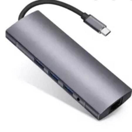 Adapter-konvertor TIP-C na HDMI + 4XUSB 3.0 + TIP C + SD/Micro + Audio+VGA + RJ45