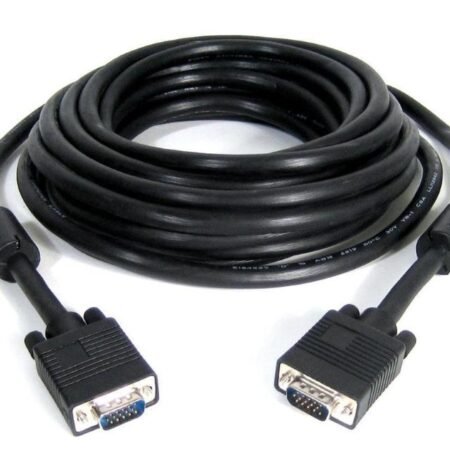 Kabl VGA D-sub M/M 10m HQ feritno jezgro crni