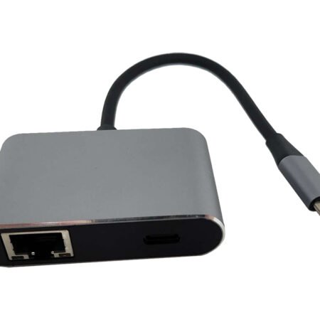 Adapter-konvertor TIP C na 2xUSB 3.0+TIP C+RJ45