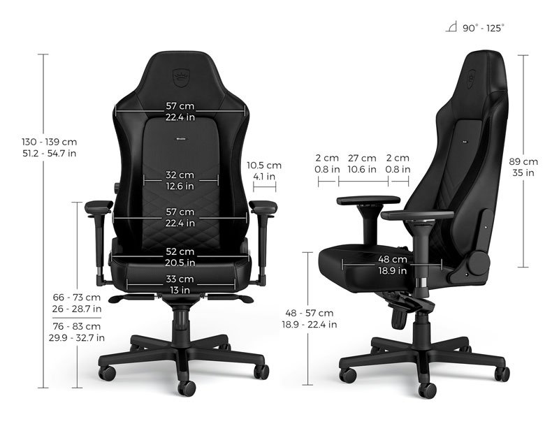 HERO Gaming stolica crna