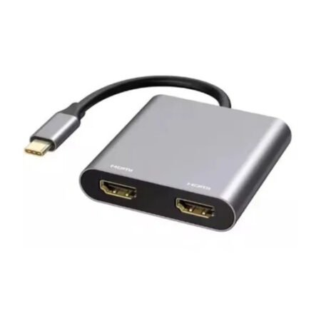 Adapter USB 3.1 tip C (M) - 2 x HDMI