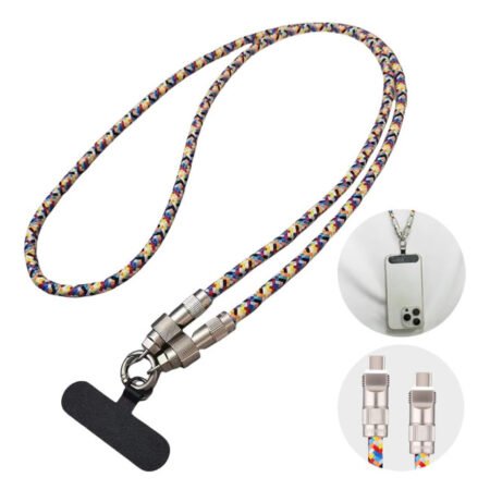 Kabl TIP C na TIP C 1.20m,(za nošenje oko vrata) šareni