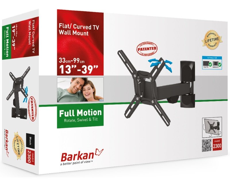 2300.B LCD TV zglobni zidni nosač do 39 inča