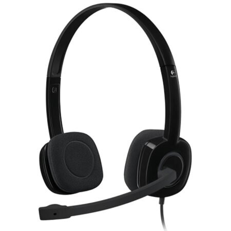 H151 Stereo Headset single jack slušalice sa mikrofonom crne