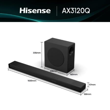 AX3120Q Dolby Atmos soundbar sa bežičnim subwooferom crni