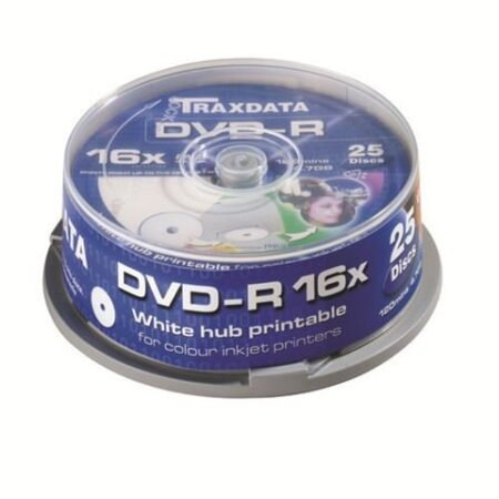 MED DVD disk TRX DVD-R 16X PRN F CAKE 25 WHITE