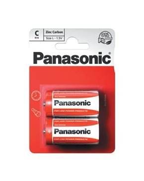 PANASONIC baterije R14RZ/2BP Zinc Carbon
