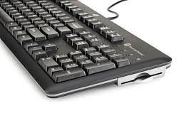 HP ACC Keyboard USB SmartCard CCID, E6D77AA