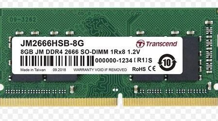 SO-DIMM DDR4 8GB 2666MHz TRANSCEND JM2666HSB-8G